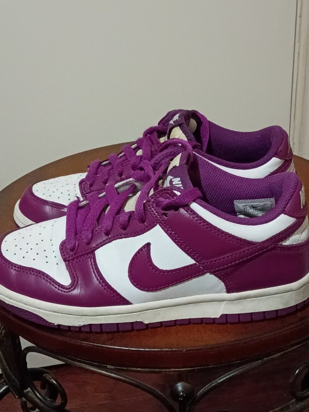 Nike Dunk Low Viotech White Purple GS Shoes Youth FB9109-110 Size 5Y - Picture 8 of 14